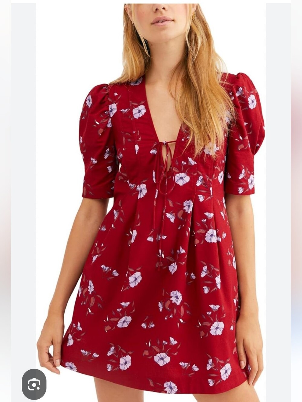 Free People Adelle Floral Printed Mini Tunic Dress Medium